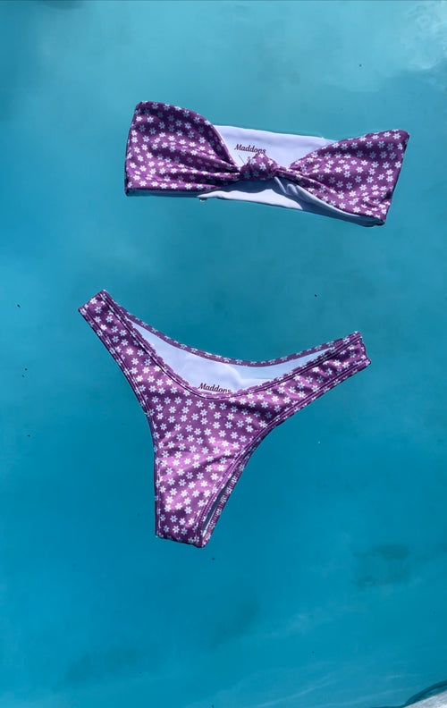 Charlotte Purple Floral Bikini Bottoms